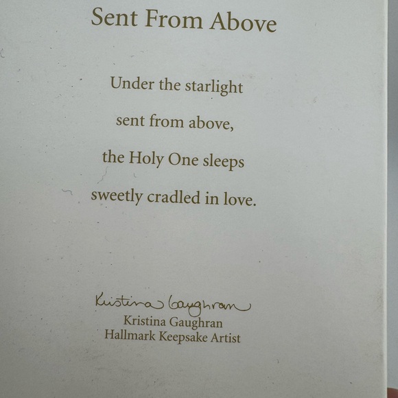 Hallmark 'Sent From Above' Keepsake Card Holy Family - Picture 2 of 3